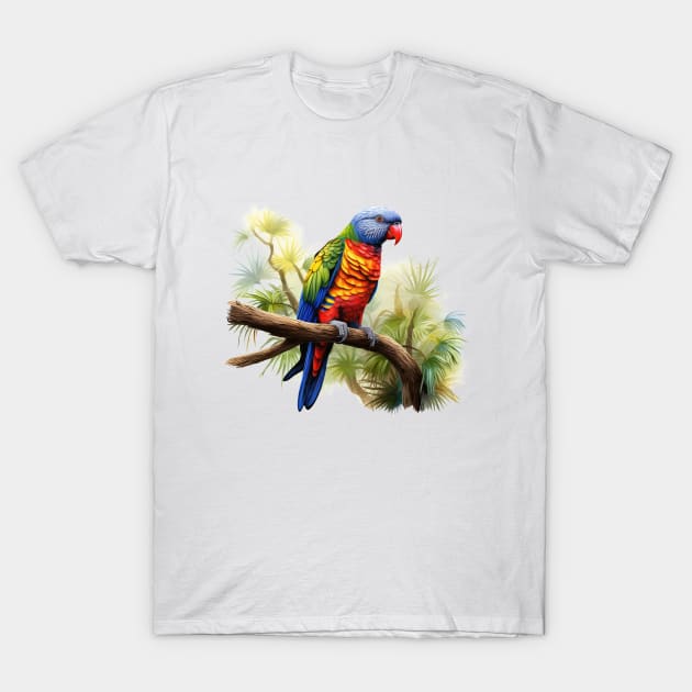 Rainbow Lorikeet T-Shirt by zooleisurelife